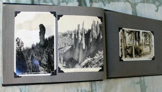 Vintage Oregon Caves & Crater Lake Post Card Album (13RPPCs,  3 Linen) Dated 1933 7