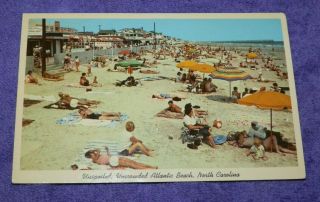Chrome Advertising Card - The Family Resort At Atlantic Beach,  Nc