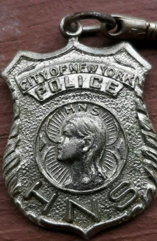 Commemorative Communion Mass and Breakfast March 23,  1969 NYPD key chain badge 3