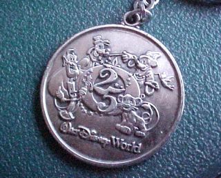 Metal Walt Disney World Keychain Key Chain 1971 - 1996