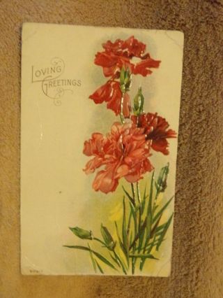 Vintage Postcard Advertisement,  Loving Greetings,  W.  N.  Reeder,  Carlisle,  Penna.
