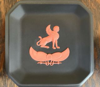 Wedgwood Terracotta On Black Jasperware Egyptian Pin Dish