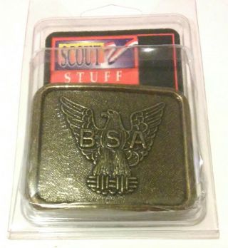 Rare Vintage - Eagle Scout Brass Belt Buckle Bsa 1996 - Official Equipment