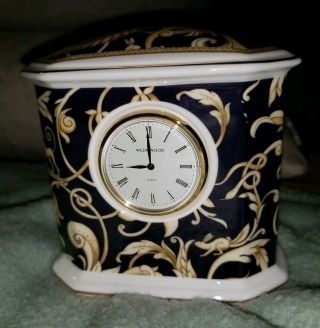 Wedgwood " Cornucopia " Vintage Mantle Clock.  Whitby Quartz.  England