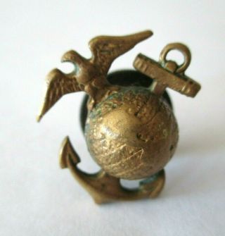 Ww1 - Usmc - Gold - Ega - Insignia - Marine Corps - Pin - Hat - Collar - Eagle Globe Anchor - 1 "