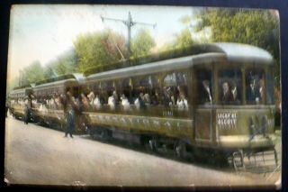 1907,  Interurban International Train From Lockport To Olcott Beach,  Ny