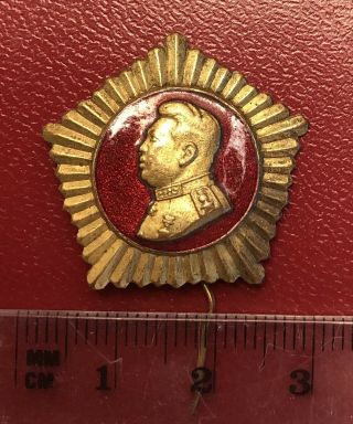 North Korea DPRK Kim Il - sung pin badge - Extremely RARE 4