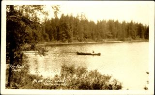 Blue Gill Lake Conover Wisconsin Wi Rppc Real Photo Postcard