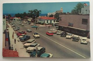 Vintage Postcard Of Girard Avenue,  La Jolla,  California