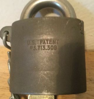 Sargent & Greenleaf Padlock lock US made military 826C 1976 Two Keys 3