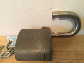 Sargent & Greenleaf Padlock lock US made military 826C 1976 Two Keys 5