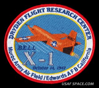 Bell X - 1 Chuck Yeager - Nasa Dryden Flight Research Center - Commemorative Patch