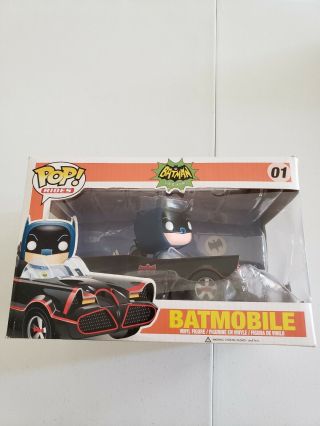 Funko Pop Heroes 1966 Classic Tv Series Batmobile Action Figure With Batman