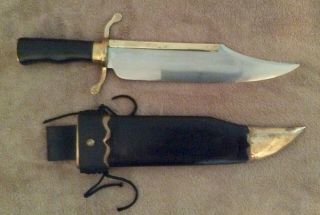 Handmade Musso Bowie Knife With Wooden Sheath Legacy Arms Generation 2
