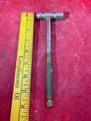 Vintage Good Quality Small Ball Peen Hammer W/ 3 Screwdrivers In Handle