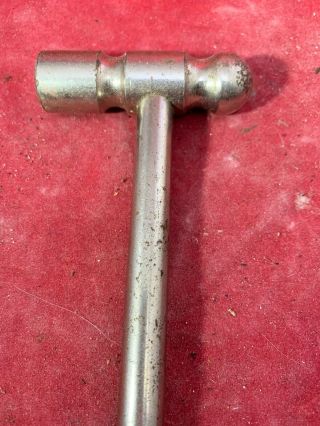 VINTAGE GOOD QUALITY SMALL BALL PEEN HAMMER W/ 3 SCREWDRIVERS IN HANDLE 4