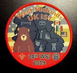 24th 2019 World Scout Jamboree United Kingdom Uk West Midlands Ist Badge Patch