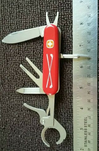 Rare Wenger Swiss Army 19th Hole Cigar Cutter Pocket Knife Golf Multi Tool Sak
