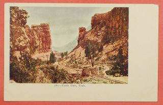 Dr Who Circa 1906 Railroad Castle Gate Utah Ut 51728