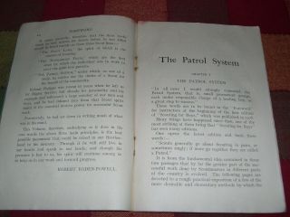 The Patrol System by Capt.  R.  E.  Phillips 1941 Boy Scout Booklet Baden Powell 4