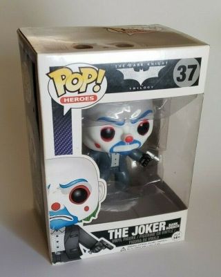 Funko Pop The Dark Knight Bank Robber Joker 37 Rare (slight Box Wear)