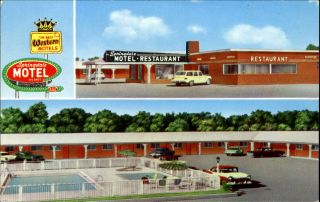 Springdale Motel & Restaurant Arkansas Lyle & Edna Powles Owner 1960s