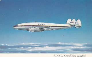 Airplane,  B.  O.  A.  C.  Constellation Speedbird,  4 Wright Double Cyclone Engines,  194