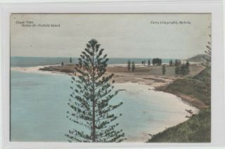 Vintage Postcard Coast Scene Norfolk Island 1900s