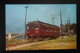 1980s 1948 View Grand River Railway Trolley 848 Departing Station Brantford On C