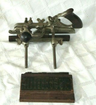 Vintage Stanley No.  45 Hand Combination Plane W Org Wood Box - 11 Cutters - Tool
