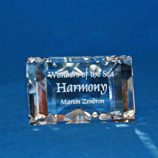 Swarovski Crystal Plaque 698560 No Box Harmony Title