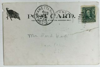 1906 NY Postcard Spencer York Tioga Lehigh Valley RR Railroad Depot Station 2