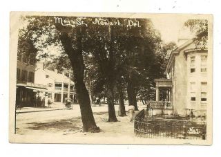 Main Street Newark Delaware Rppc Circa 1910