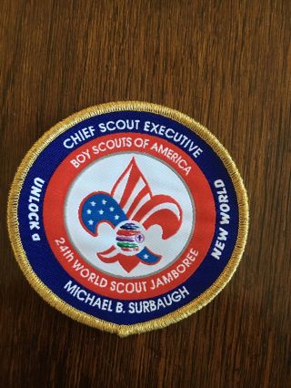 2019 World Scout Jamboree 24th WSJ BSA National Key 3 Neckerchief And Patch Set 5
