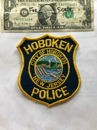 Old Hoboken Jersey Police Patch Un - Sewn Great Shape