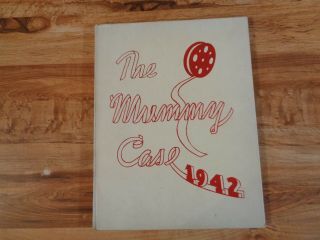 Vintage 1942 The Mummy Case Yearbook University High School Carbondale,  Il.