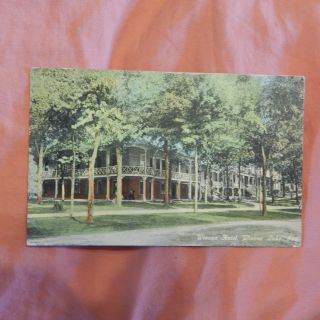 Vintage Postcard Winona Hotel,  Winona Lake,  Ind.