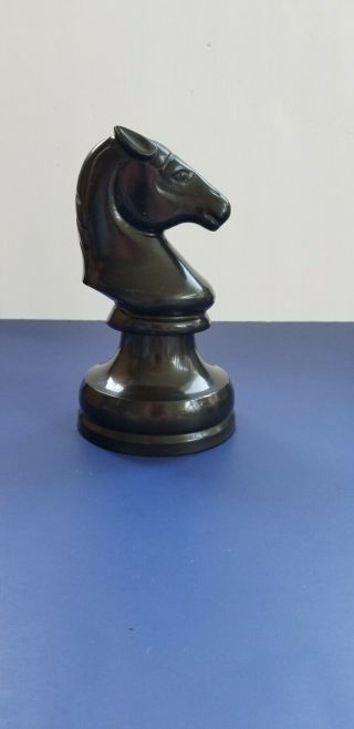 Horse Head Chess Piece Lrg Paper Weight Decor