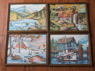 The Seasons Paint By Number Vintage Paintings By Craft House Framed
