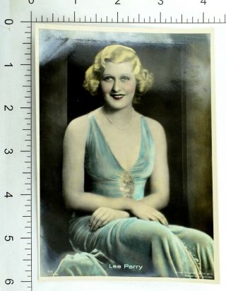 1940 ' s - 50 ' s RPPC Lee Parry Ross German Hand Colored Real Photo Postcard Z4 2