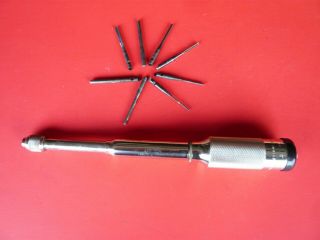 Vintage Millers Falls 185a Push Drill With Bits