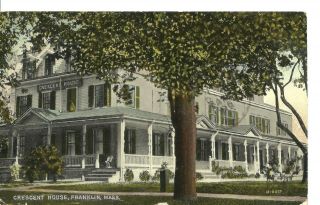 Postcard Crescent House,  Franklin,  Mass 1916