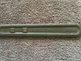 Vintage J.  H.  Williams 2” to 4 3/4” Adjustable Hook Pin Spanner Wrench No.  474 3