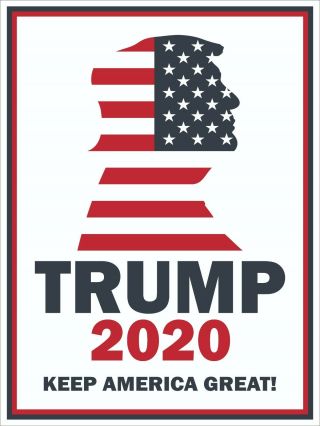 Donald Trump 2020 Keep America Great 12 " X16 " Yard Signs 2 Side W/stake (24 Pack)