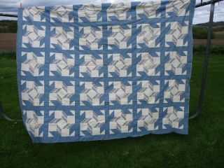 Vintage Hand - Pieced Quilt Top And Queen Size