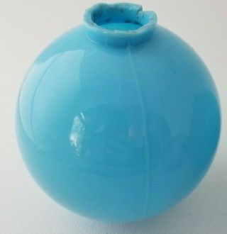 ANTIQUE LIGHTNING ROD BALLS 3 Blue Milk Glass and Amethyst Glass 6