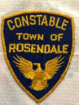 Very Old York Rosendale Town Police Constable Patch