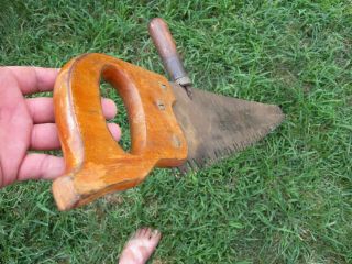 Vintage Crosscut One Man Hand Saw Warranted Superior Rare 3 ' Lumber Jack Tool NR 3