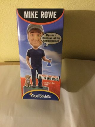 Mike Rowe & Freddy “dirty Jobs” Discovery Channel Exclusive Bobblehead Nib