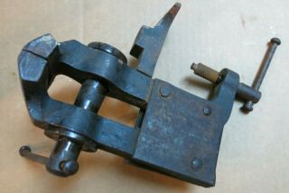 Vintage Blacksmiths Hand Forged 3 1/2” Vise Tool Unmarked